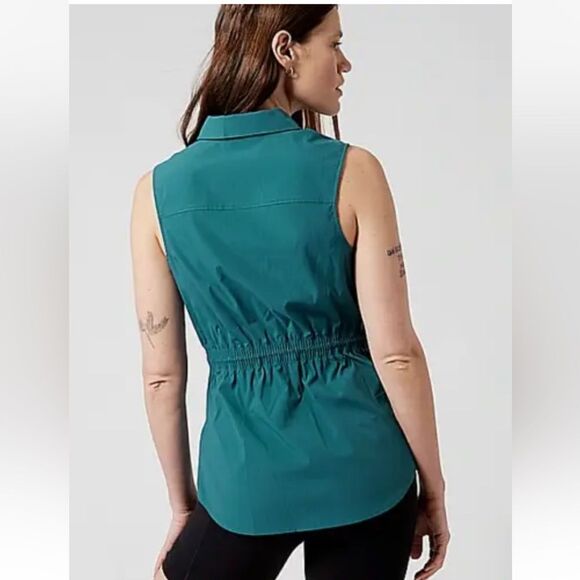Athleta Levitate Teal Sleeveless Top NWT Size M - Picture 2 of 9